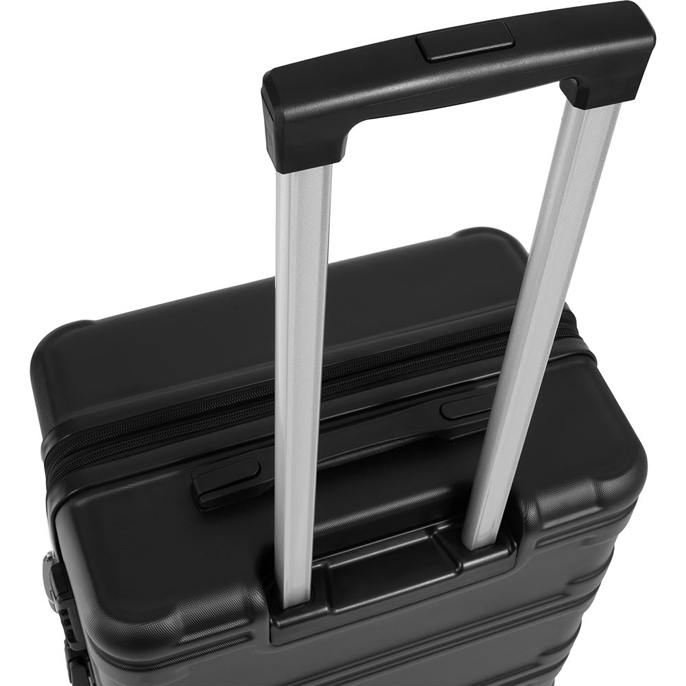Set of 3 Hard-shell Lightweight Spinner Suitcase with TSA Lock - Black_2