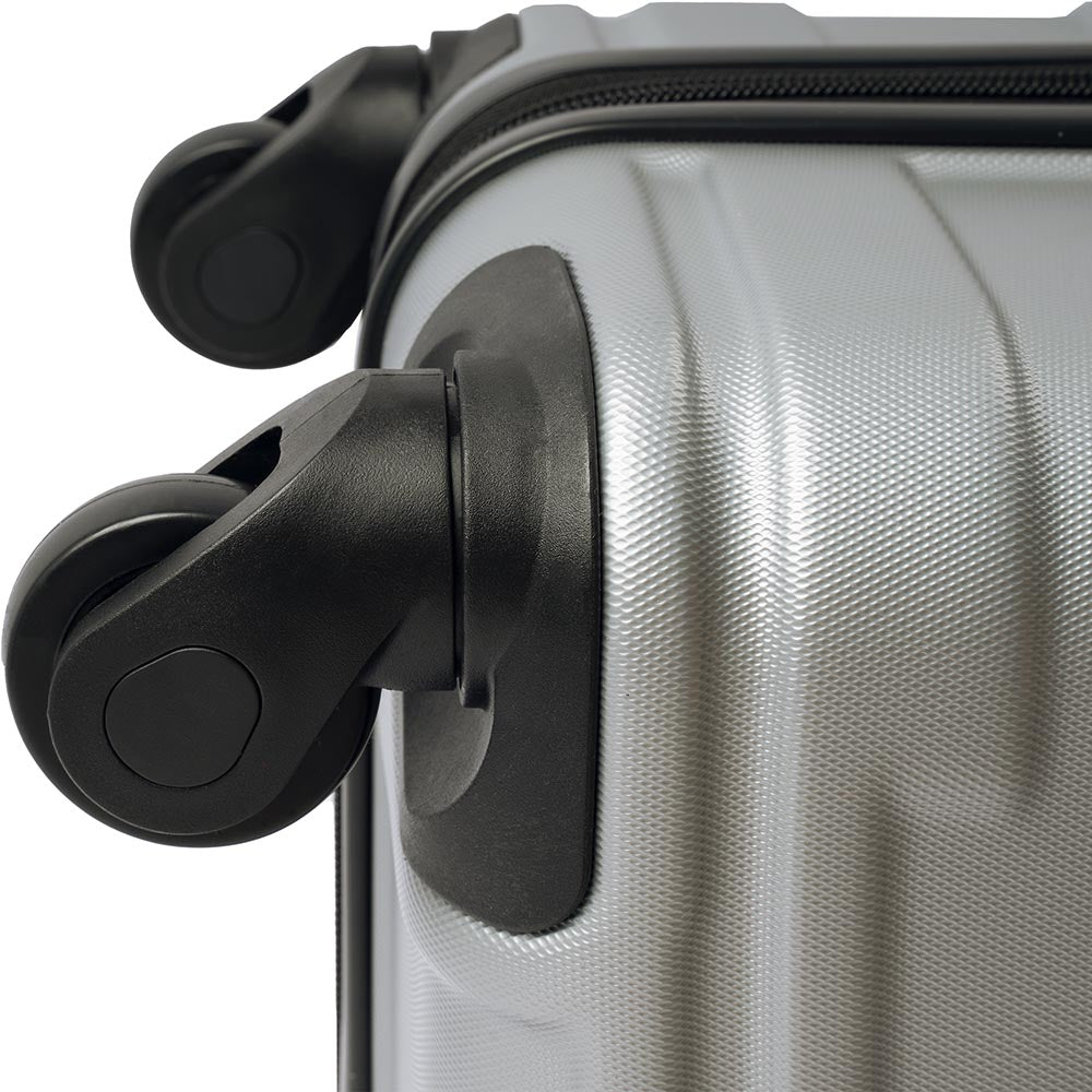 Set of 3 Hard-shell Lightweight Spinner Suitcase with TSA Lock - Silver_6