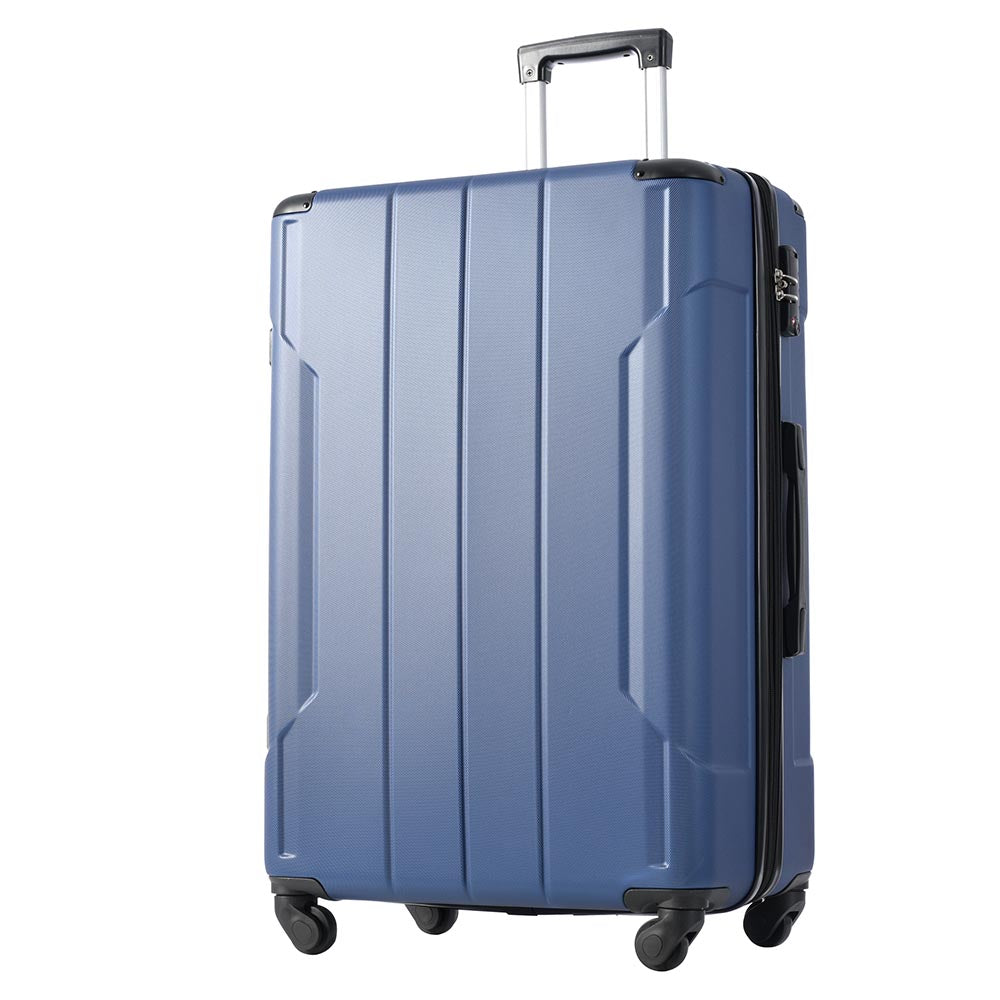 20In Expandable Lightweight Spinner Suitcase with Corner Guards - Blue_1