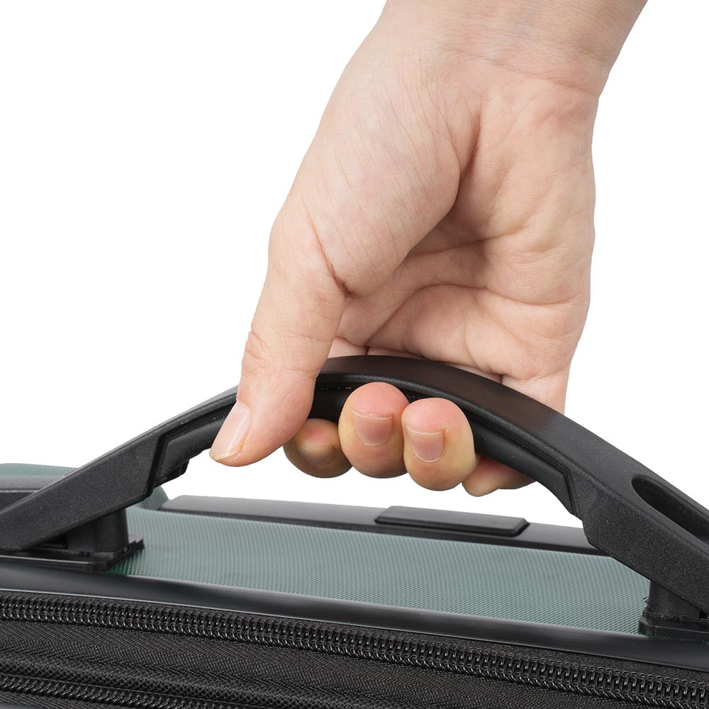 1Pc 28In Expandable Lightweight Spinner Suitcase with Corner Guards - Green_5