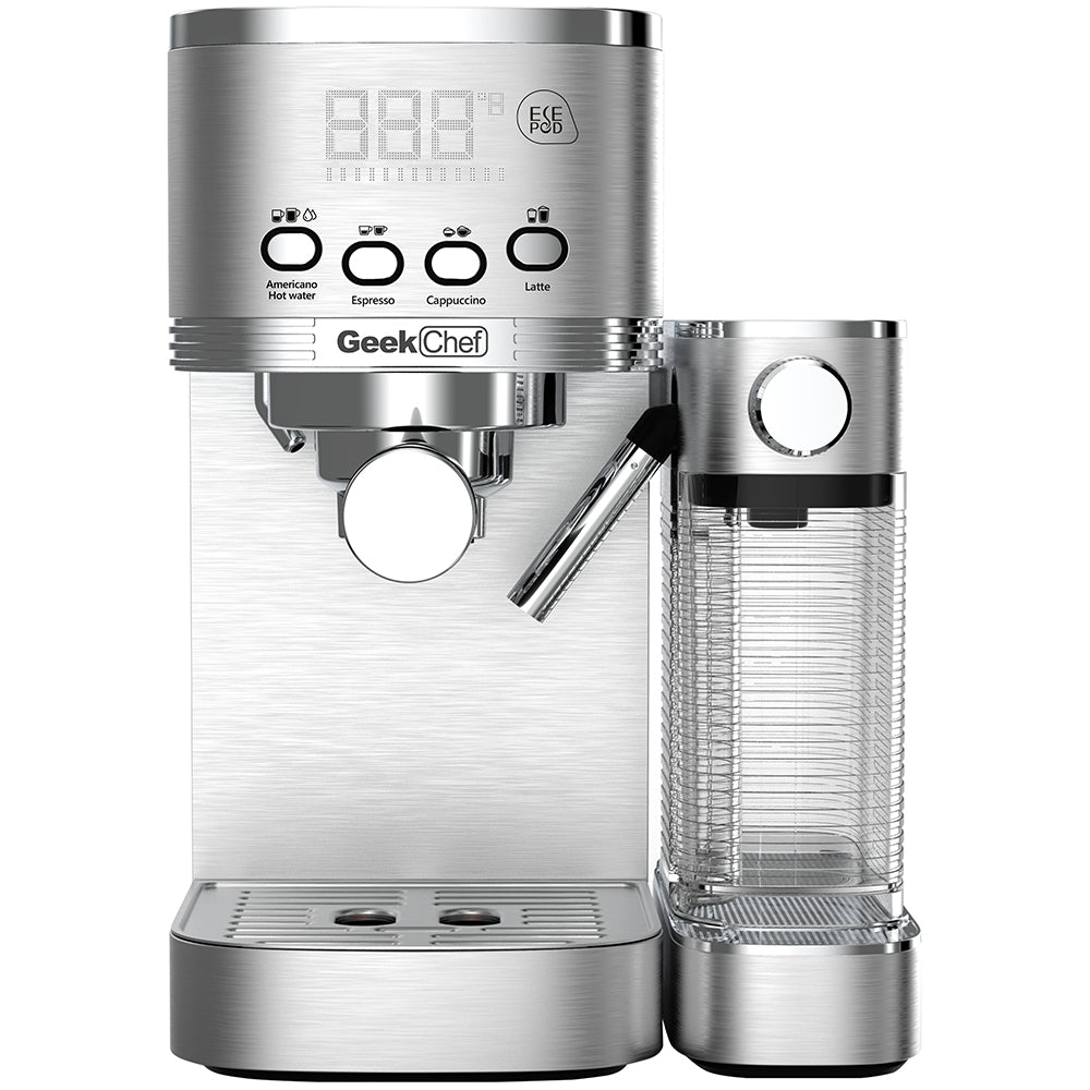 Geek Chef Espresso & Cappuccino Machine with Auto Milk Frothier_0
