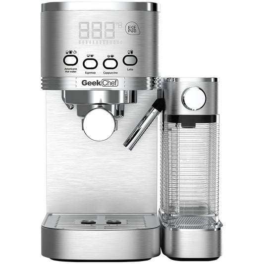 Geek Chef Espresso & Cappuccino Machine with Auto Milk Frothier_0