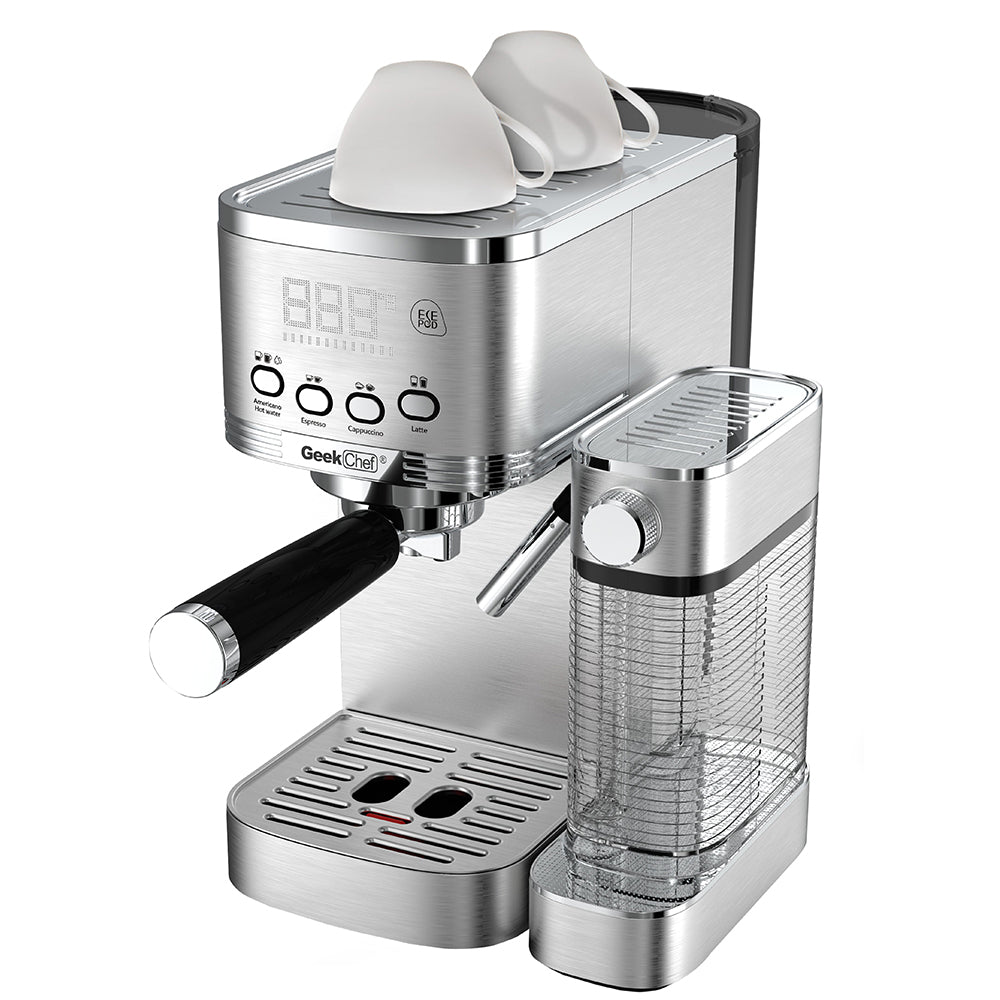 Geek Chef Espresso & Cappuccino Machine with Auto Milk Frothier_1