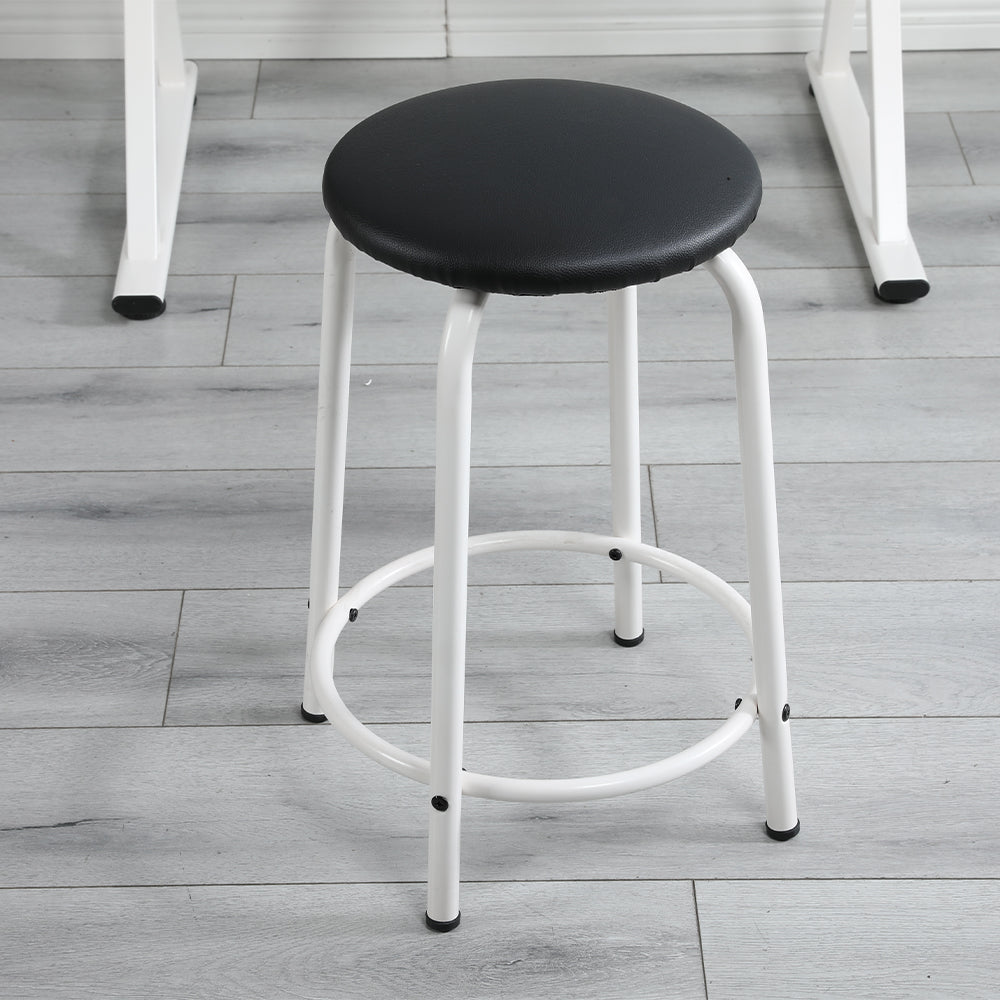 Tempered Glass Adjustable Drafting Table - White_3