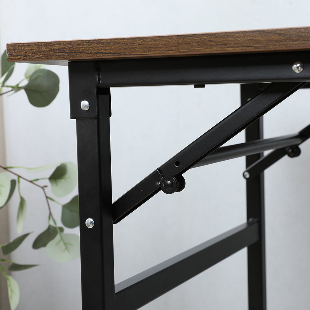 47x24 Inch Folding Table Desk - Black_3
