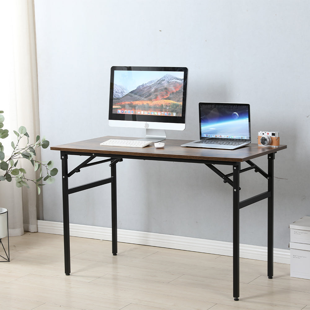 47x24 Inch Folding Table Desk - Black_1