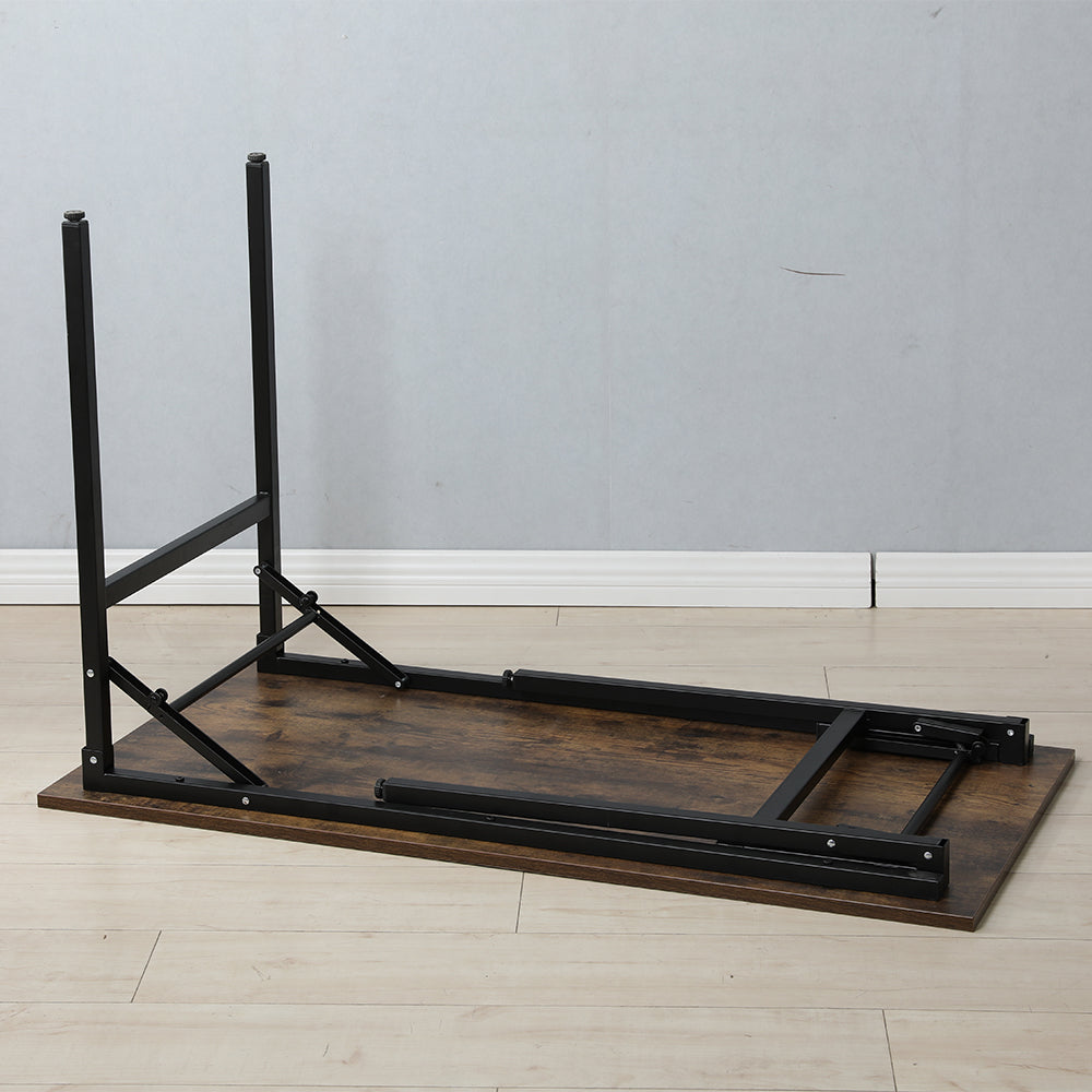 47x24 Inch Folding Table Desk - Black_7
