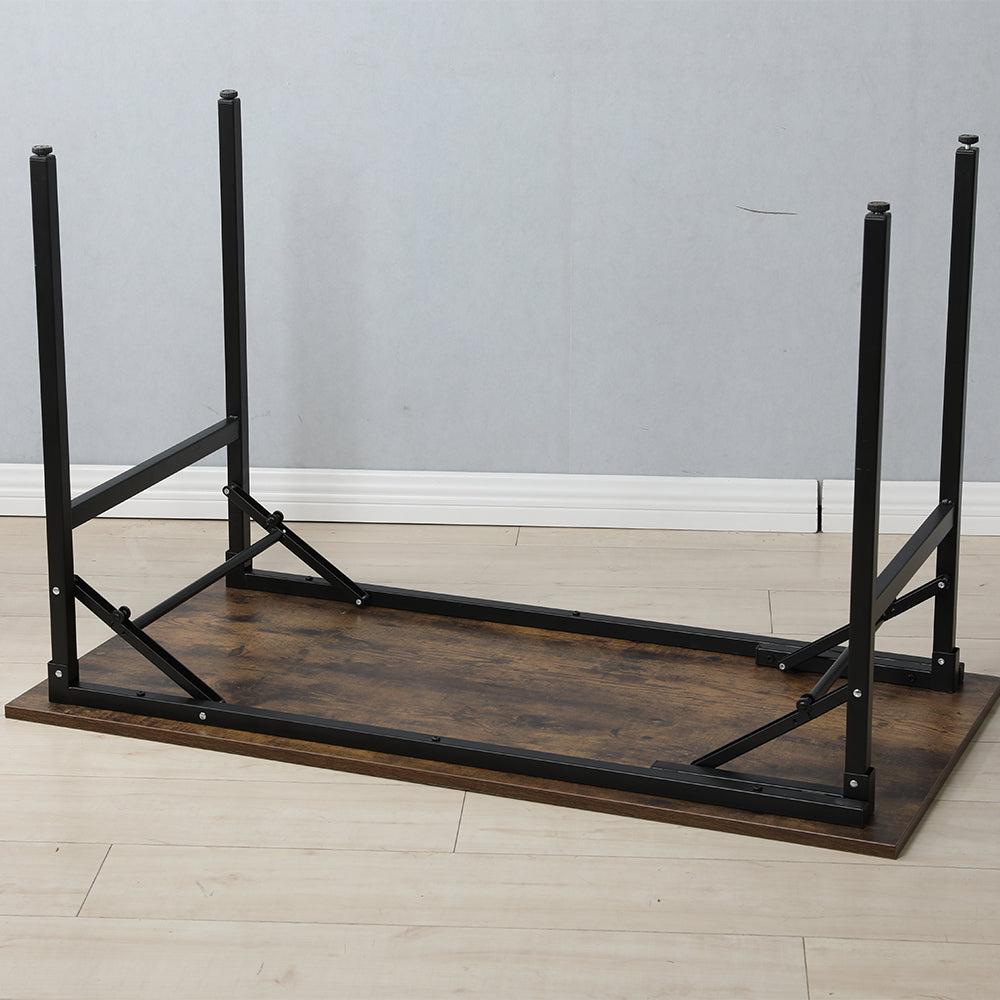 47x24 Inch Folding Table Desk - Black_2