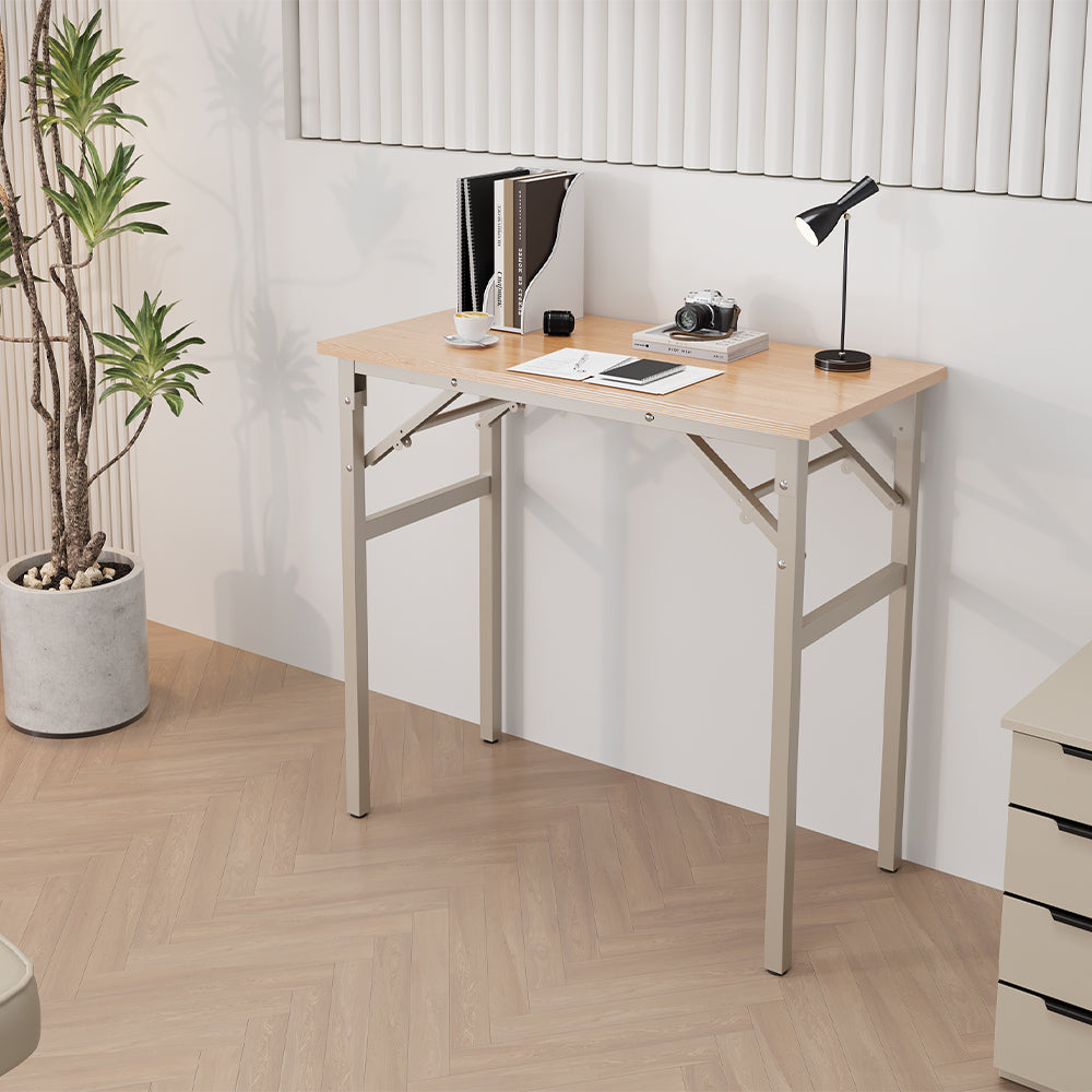 47x24 Inch Folding Table Desk - Beige_1