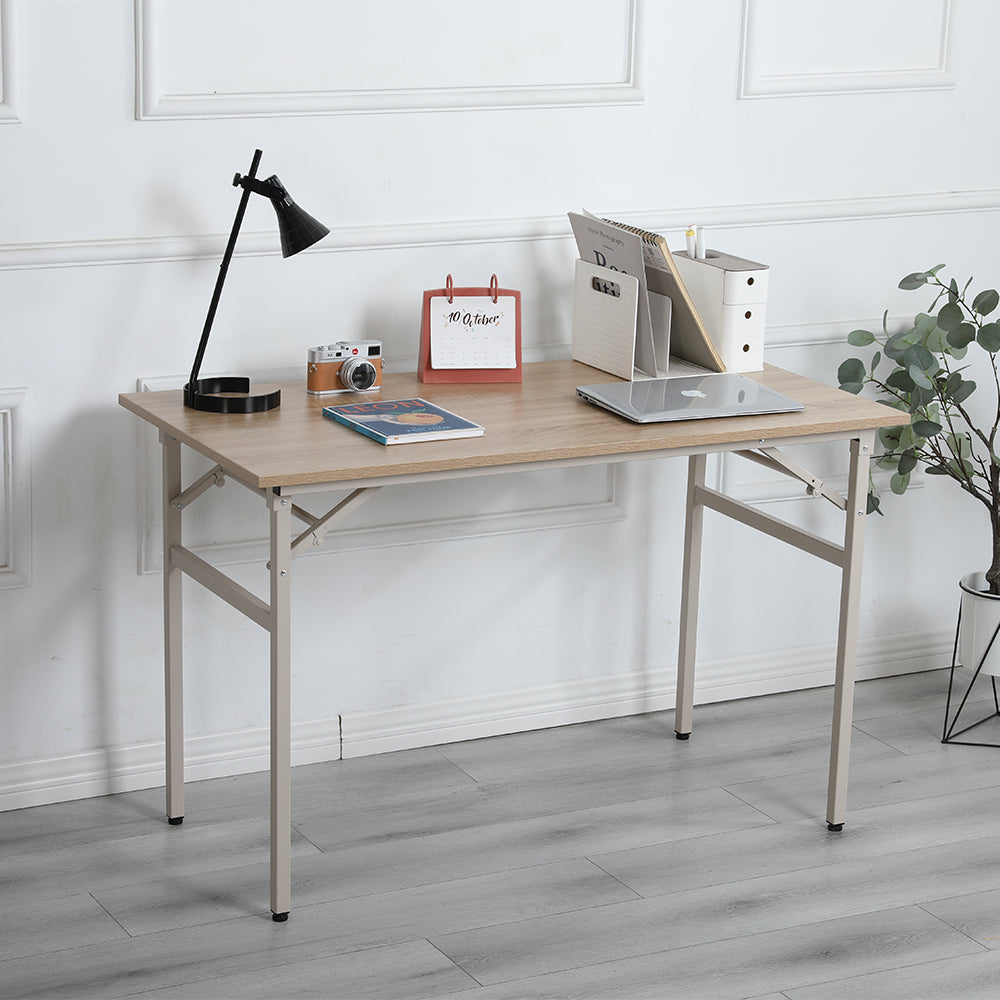 47x24 Inch Folding Table Desk - Beige_3