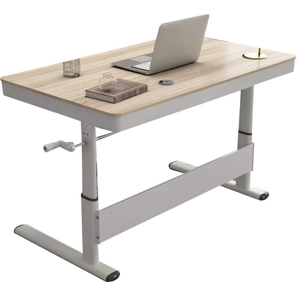4x24 Inch Maple Standing Desk with Metal Drawer - Adjustable Height_1