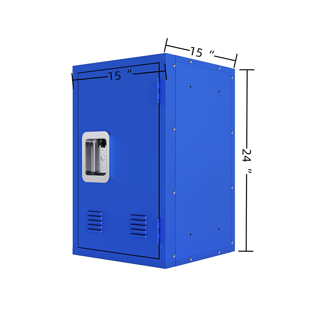 24-Inch Metal Locker Storage Cabinet - Blue_9