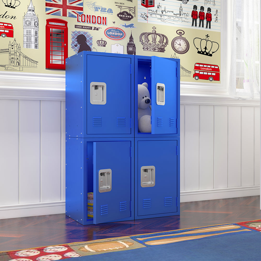 24-Inch Metal Locker Storage Cabinet - Blue_6