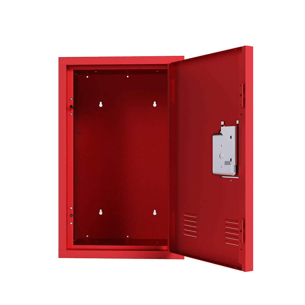 24-Inch Metal Locker Storage Cabinet - Red_2