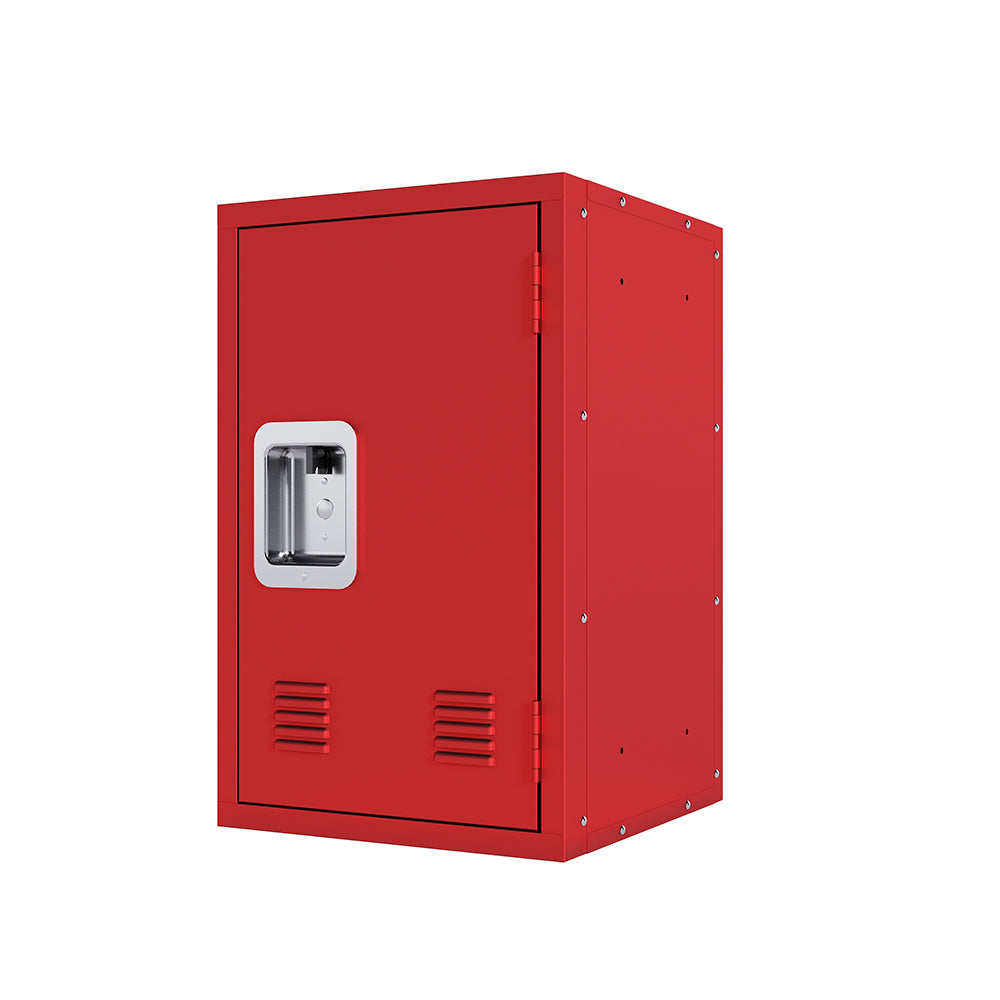 24-Inch Metal Locker Storage Cabinet - Red_1