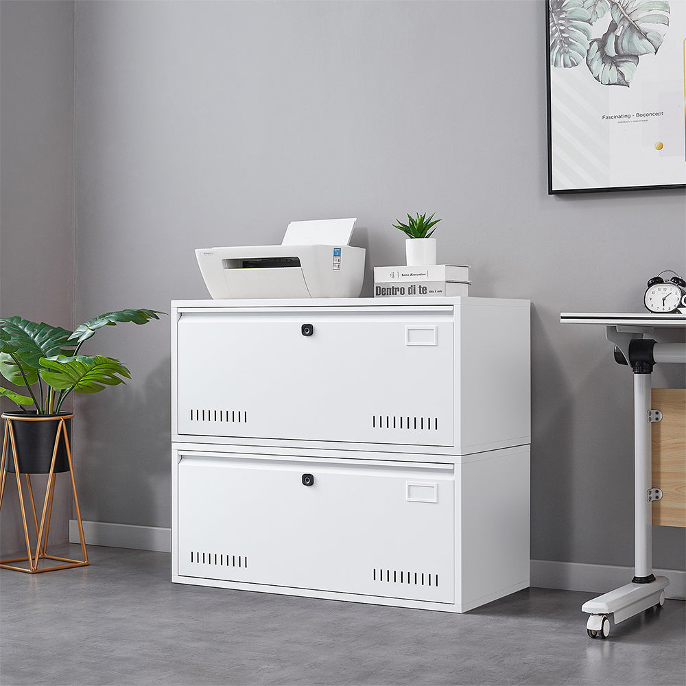 17.7 Inch Vertical File Cabinet - Digital Keypad, Lockable Metal Storage_2