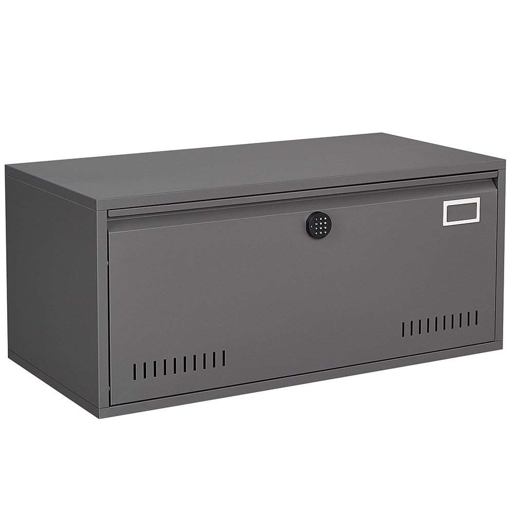 17.7 Inch Digital Keypad Vertical File Cabinet - Dark Grey_1