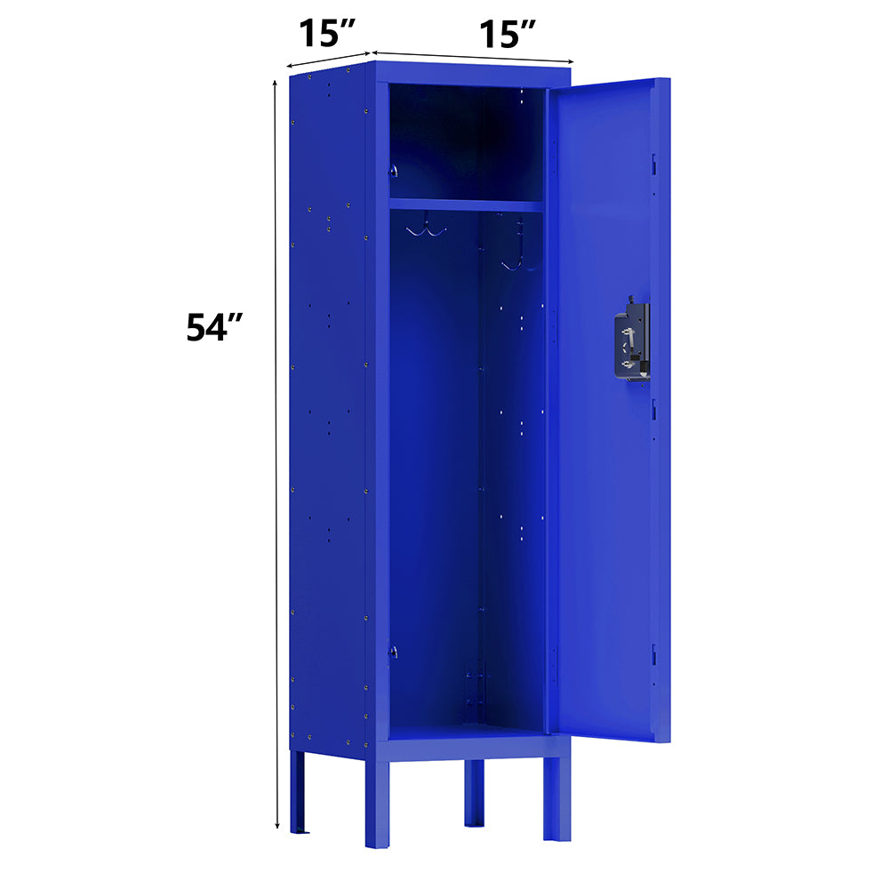 Retro Tall Metal Locker - Blue_5