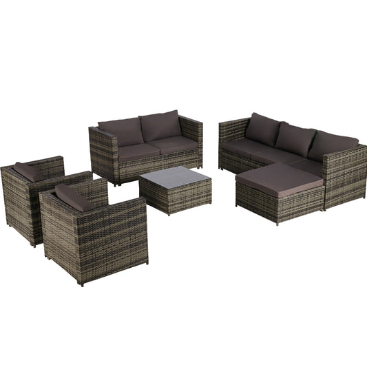 Rattan Furniture Set: Table and Chairs - Outdoor/Garden_0