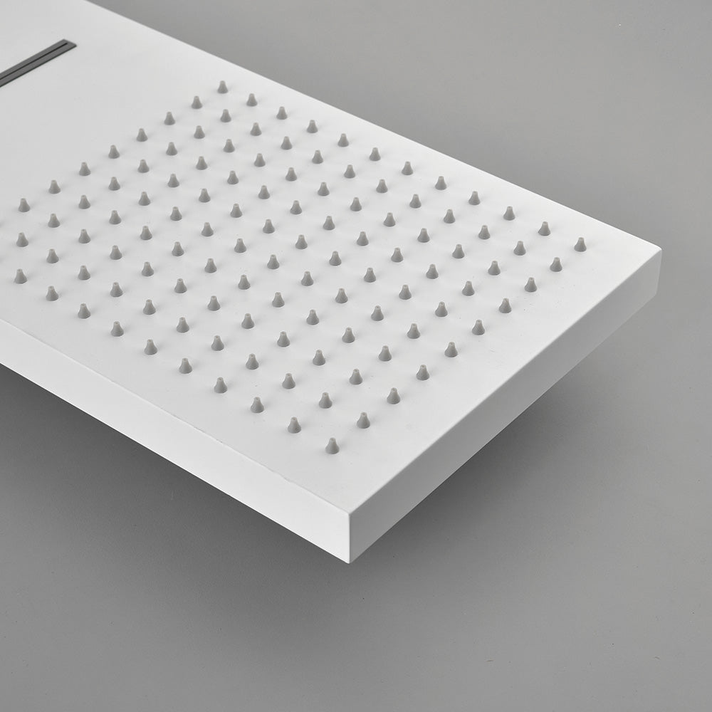 Shower SystemWaterfall Rainfall Shower Head - White_7