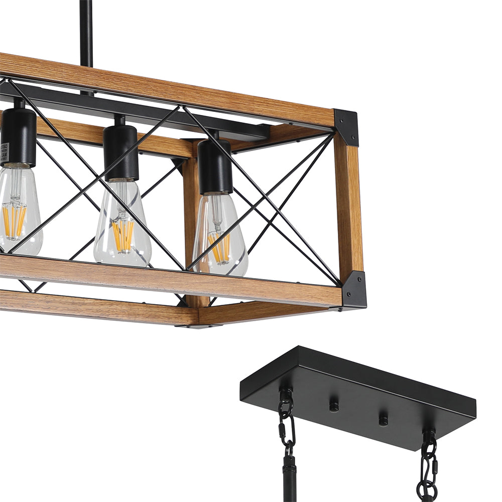 5-Light Farmhouse Chandelier - Retro Design_6