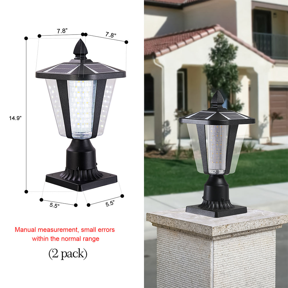 Solar Column Headlights With Dimmable LED_8