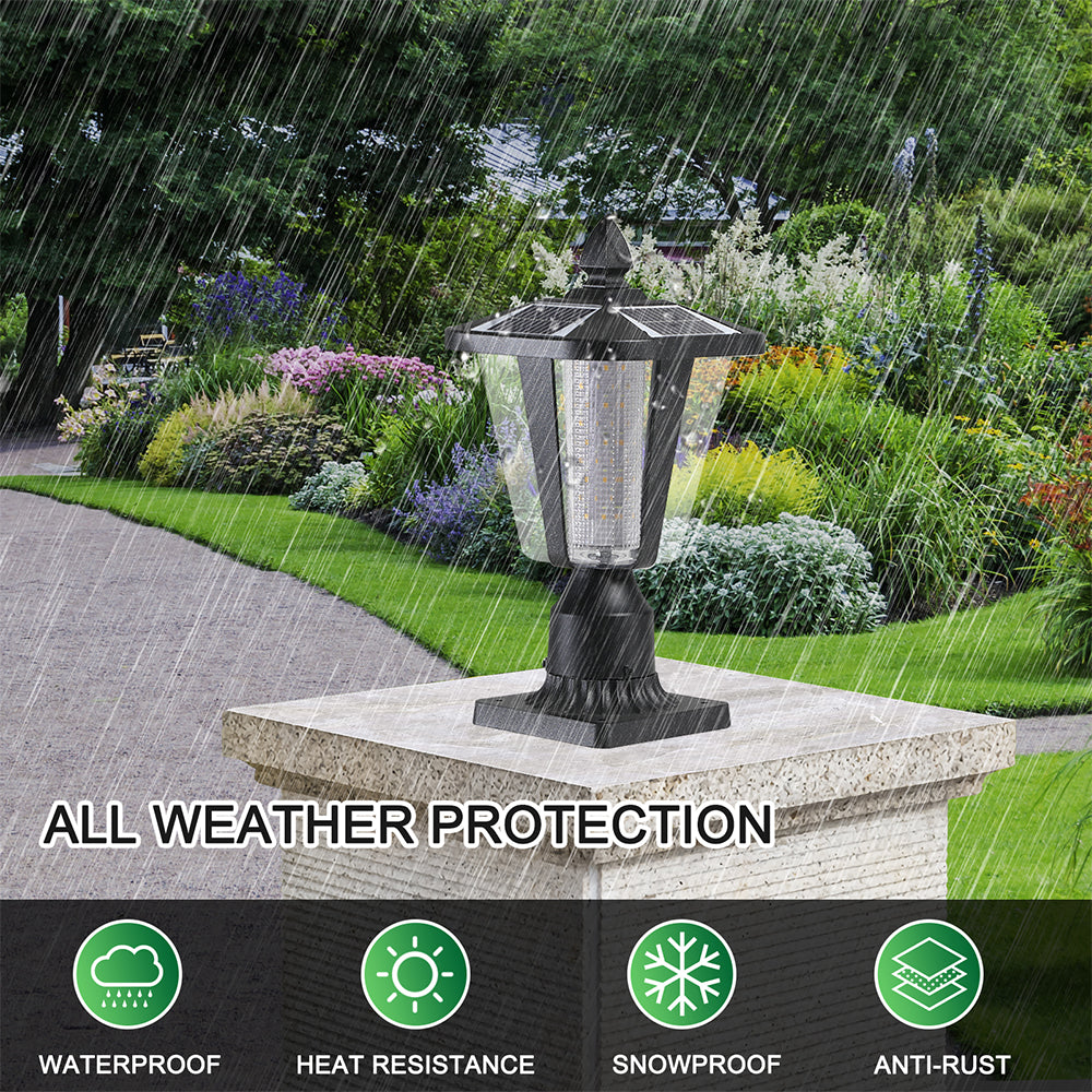 Solar Column Headlights With Dimmable LED_7