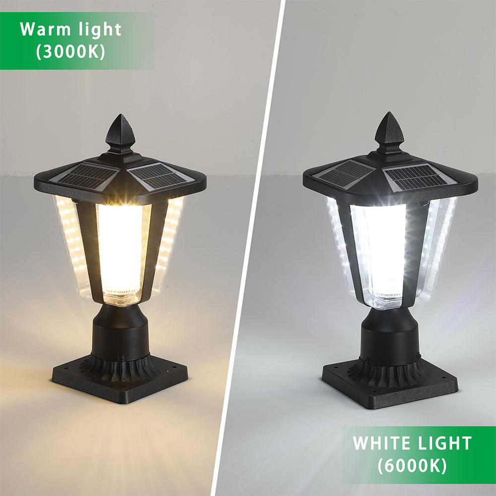 Solar Column Headlights With Dimmable LED_5