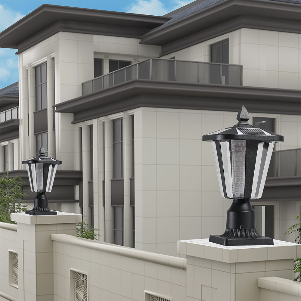 Solar Column Headlights With Dimmable LED_4