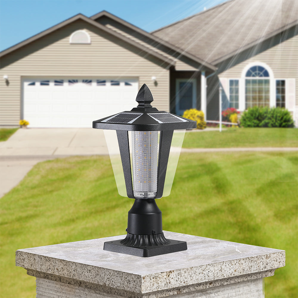 Solar Column Headlights With Dimmable LED_1
