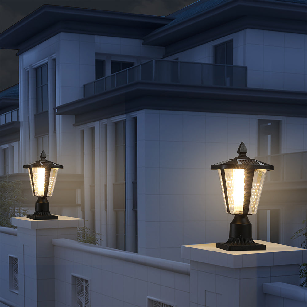 Solar Column Headlights With Dimmable LED_3