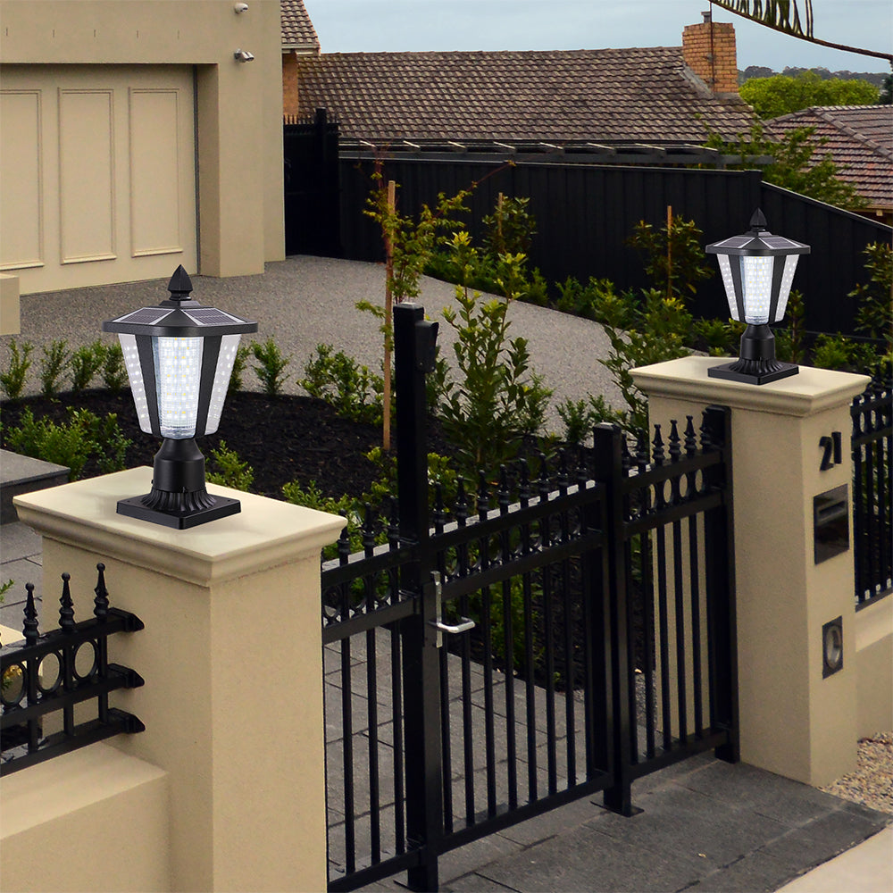 Solar Column Headlights With Dimmable LED_2