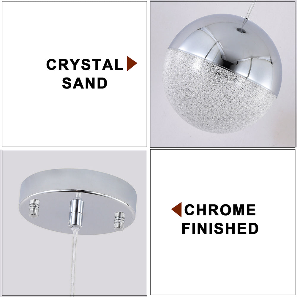 Pendant Light with Dimmable LED - Chrome_6
