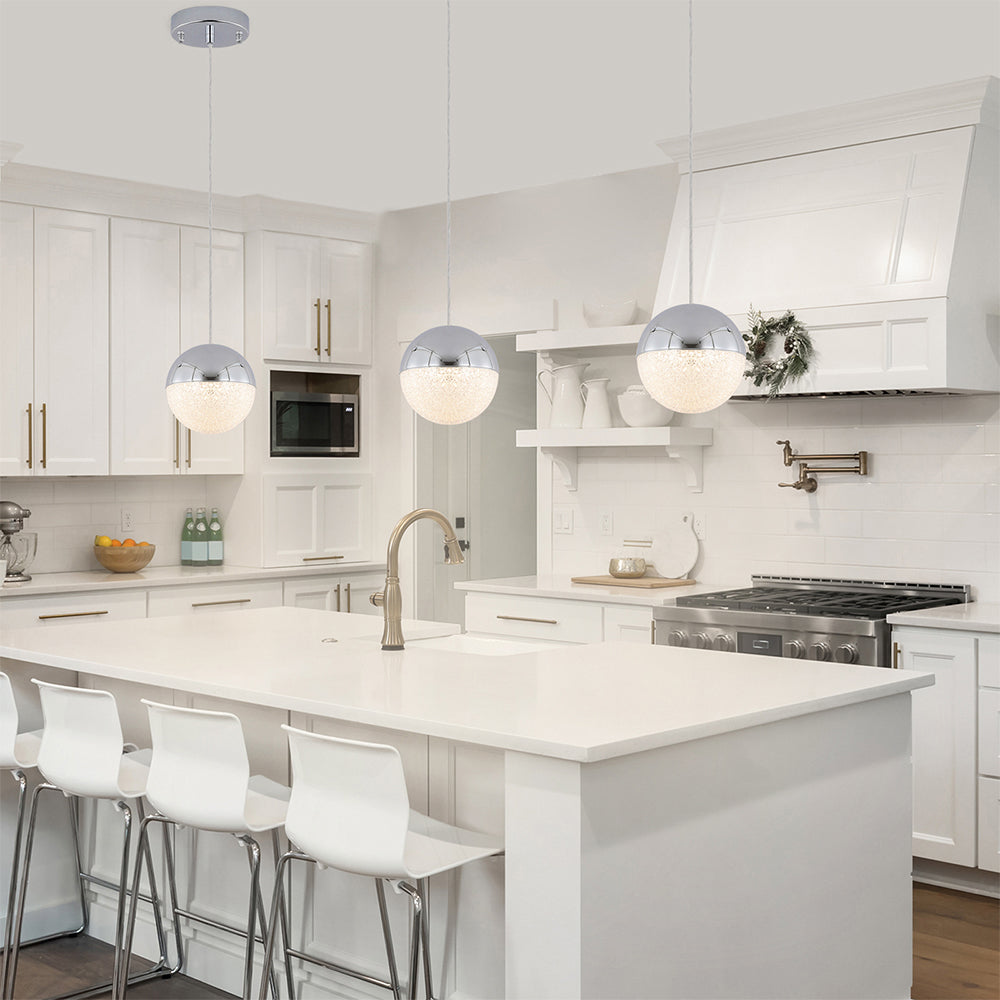 Pendant Light with Dimmable LED - Chrome_3