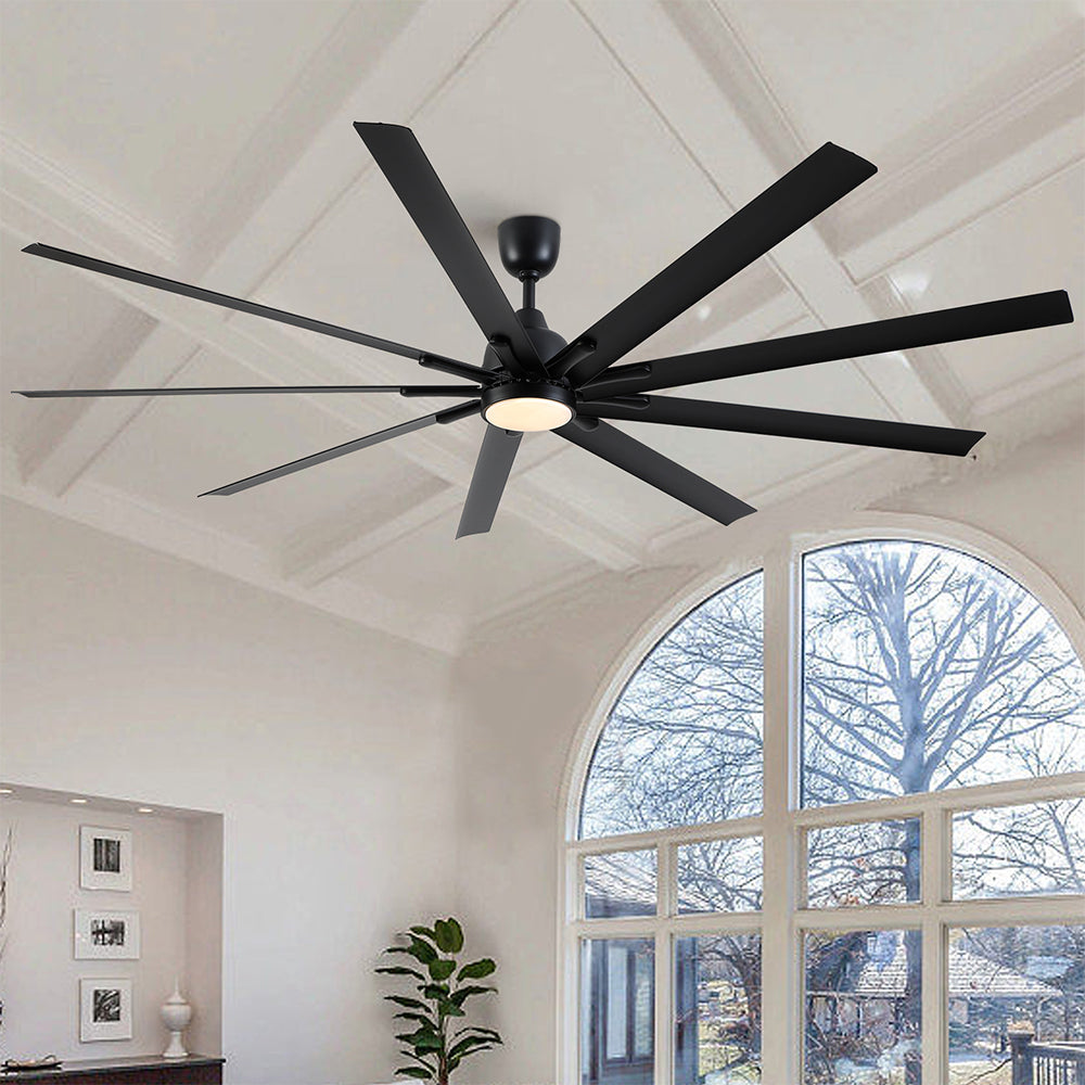 84-Inch Super Large Ceiling Fan with Remote Control - Black_3