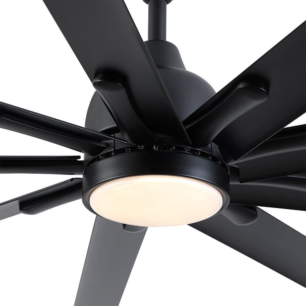 84-Inch Super Large Ceiling Fan with Remote Control - Black_2