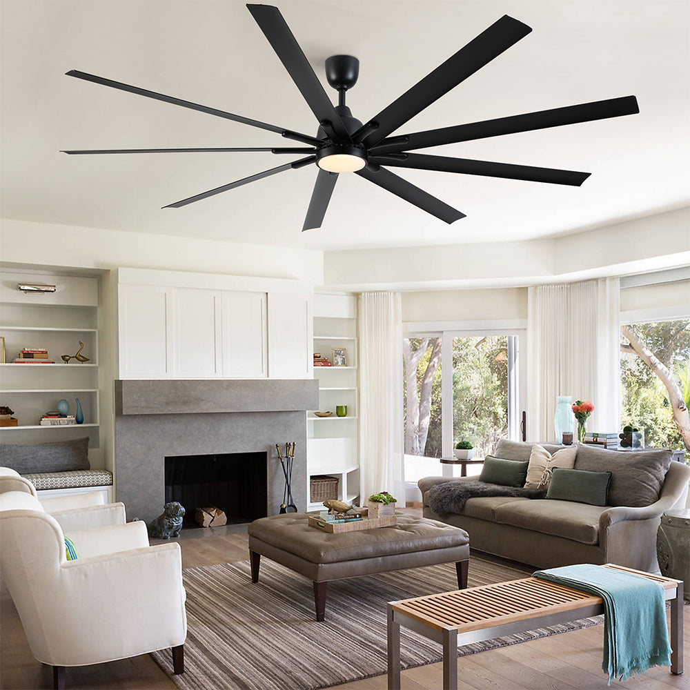 84-Inch Super Large Ceiling Fan with Remote Control - Black_6