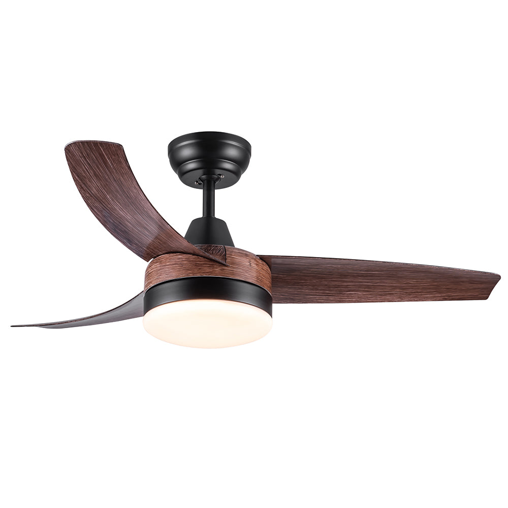 42-Inch Integrated LED Ceiling Fan Lighting - Brown Wood_0