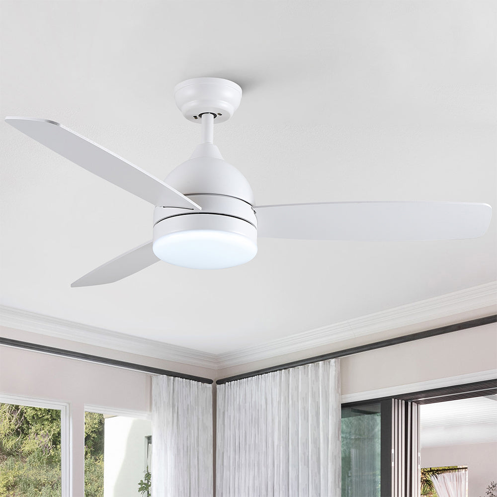 48-Inch Smart Integrated LED Ceiling Fan - White_1