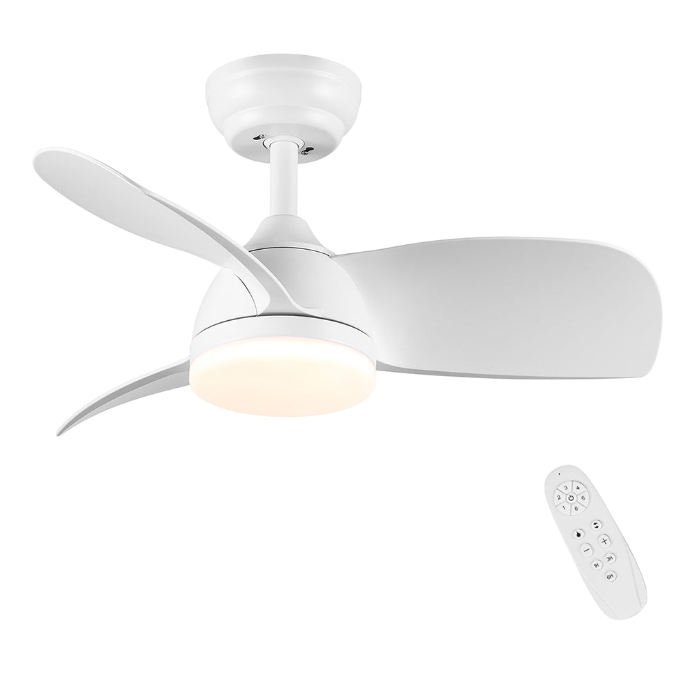 28-Inch Integrated LED Ceiling Fan Lighting - White_1