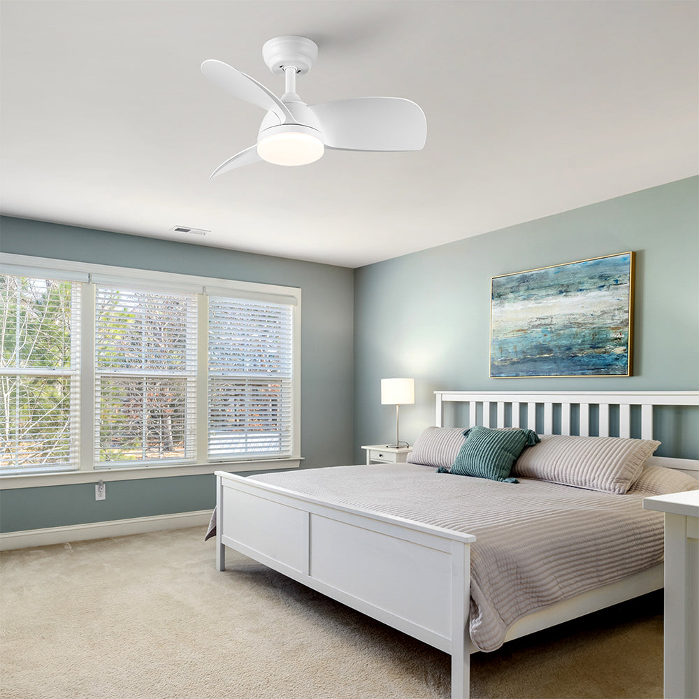 28-Inch Integrated LED Ceiling Fan Lighting - White_5
