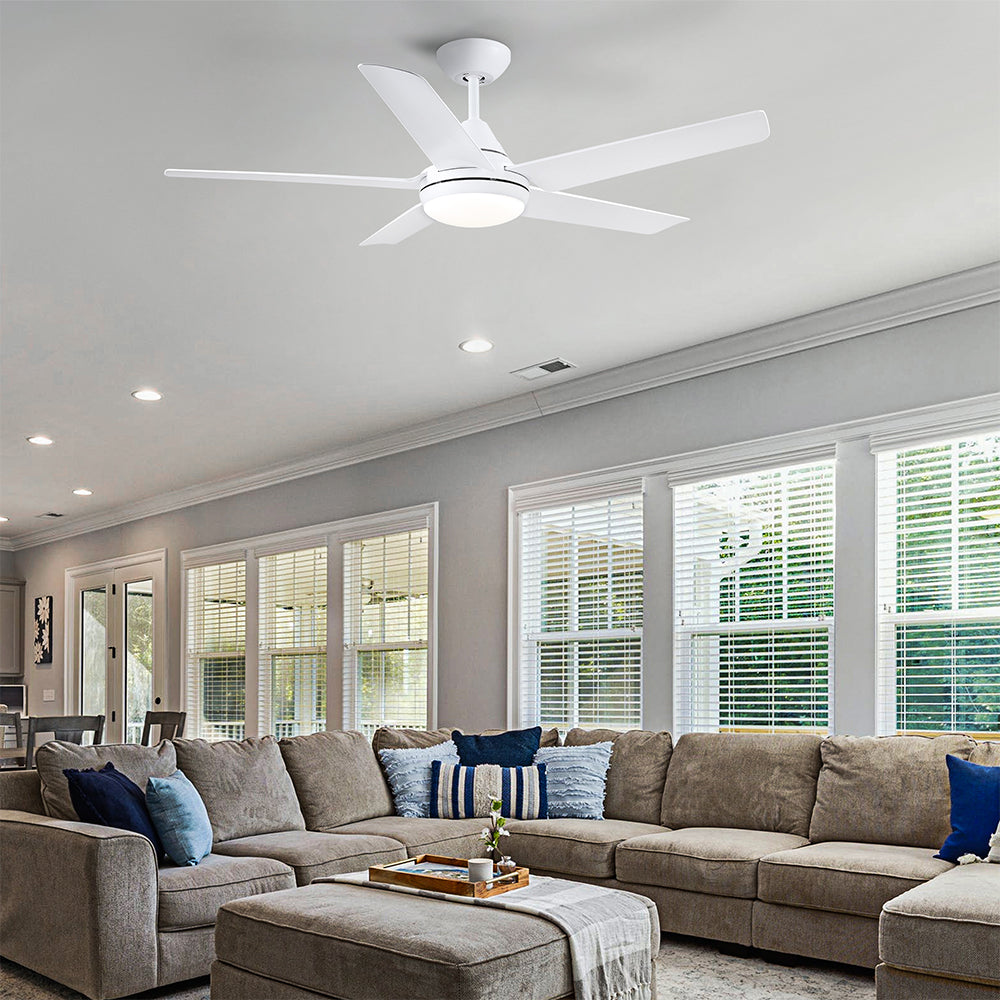 48-Inch Integrated LED Ceiling Fan Lighting - White_4