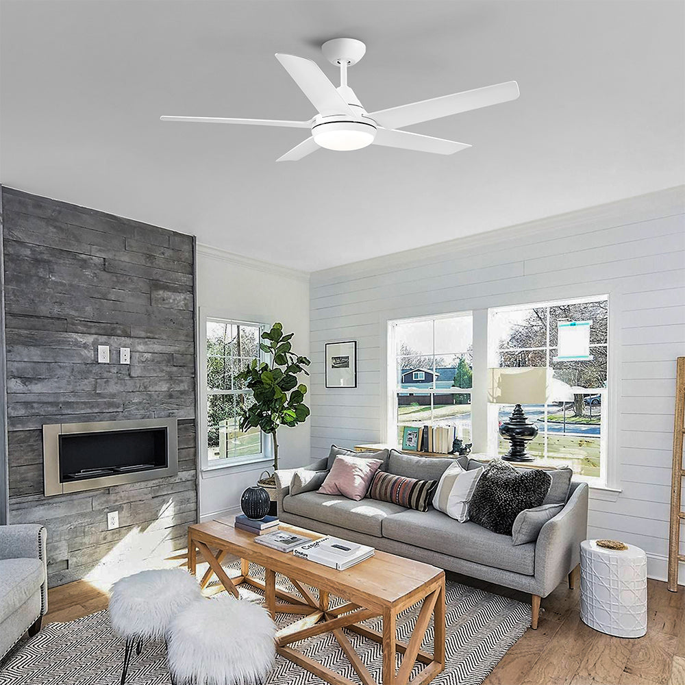 48-Inch Integrated LED Ceiling Fan Lighting - White_5