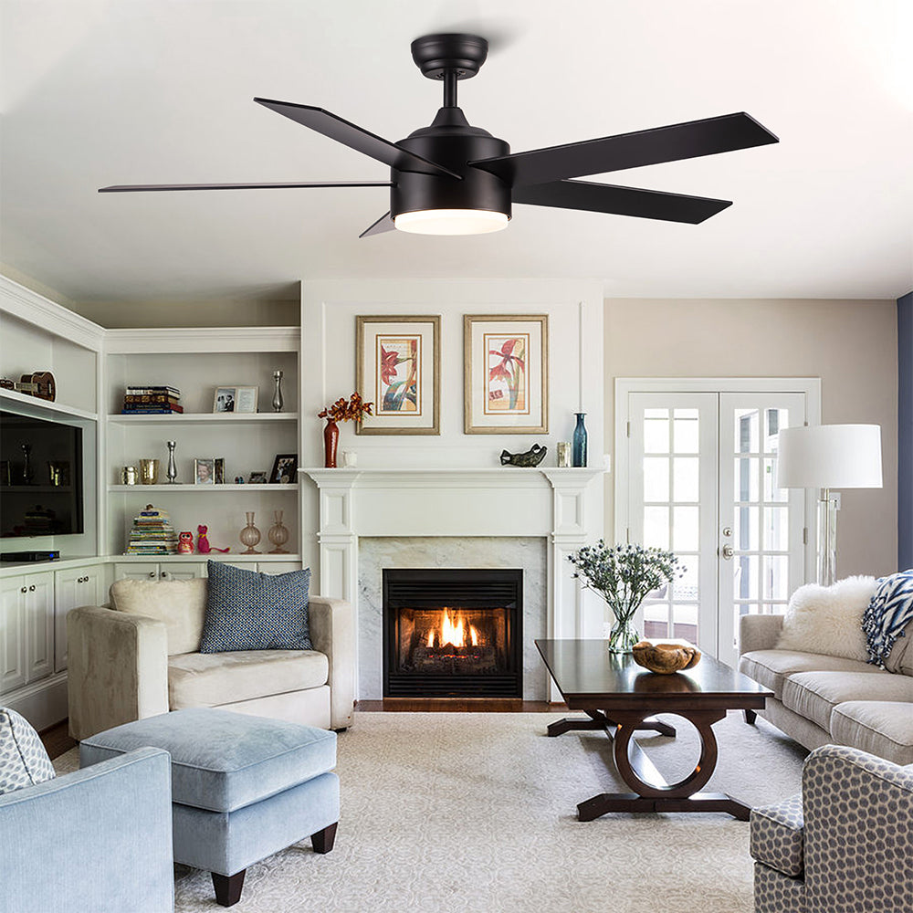 52-Inch Integrated LED Ceiling Fan Lighting - Black_3