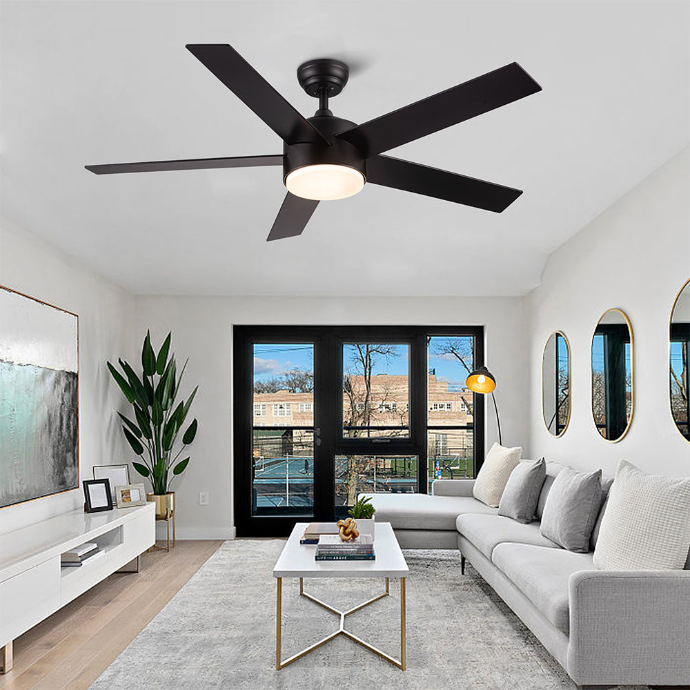 52-Inch Integrated LED Ceiling Fan Lighting - Black_6