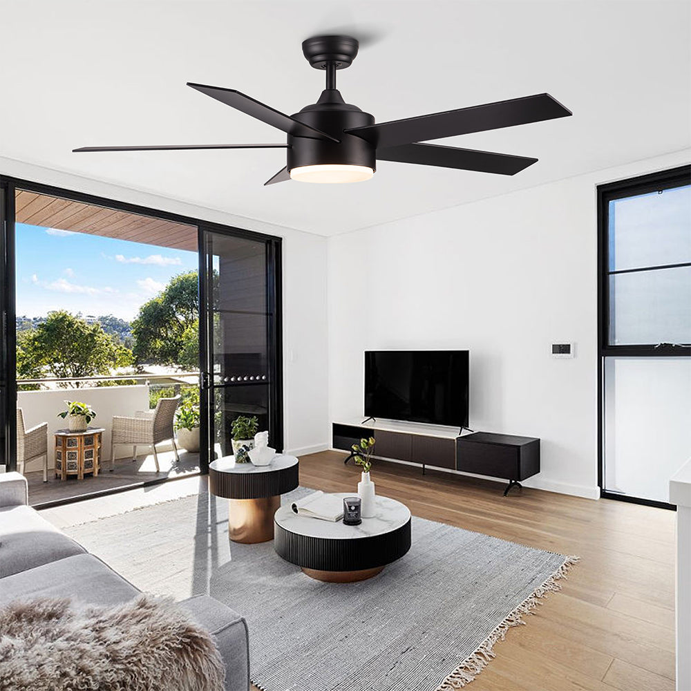 52-Inch Integrated LED Ceiling Fan Lighting - Black_4
