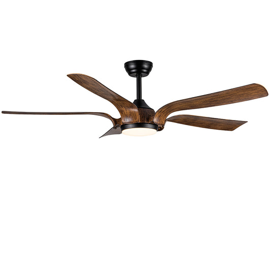 56-Inch Smart Integrated LED Ceiling Fan Lighting - Antique Brown_0