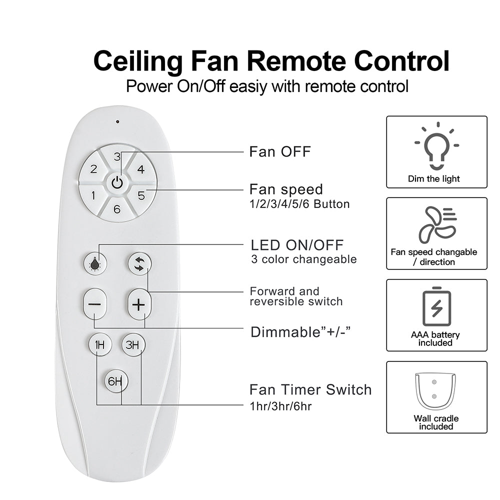 56-Inch Smart Integrated LED Ceiling Fan Lighting - Antique Brown_5