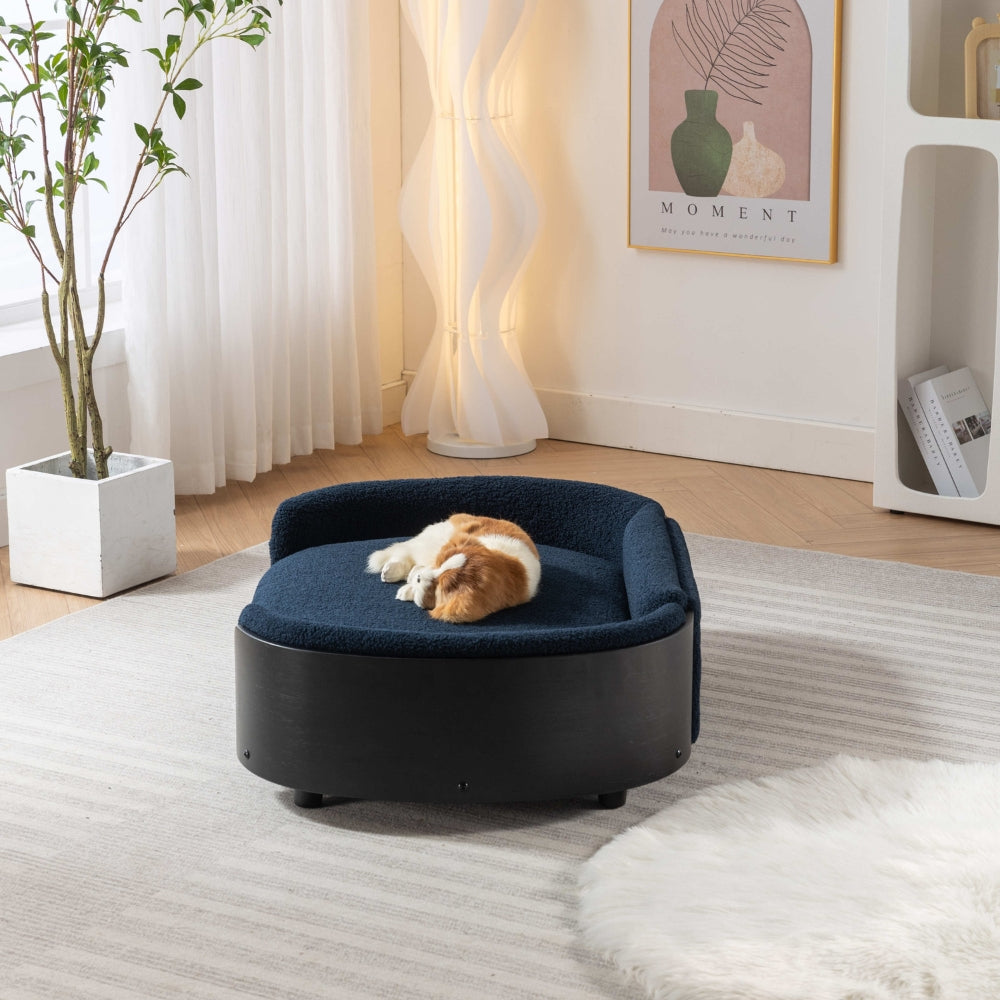 Scandinavian Style Elevated Dog Bed Cashmere Cushion Large_4