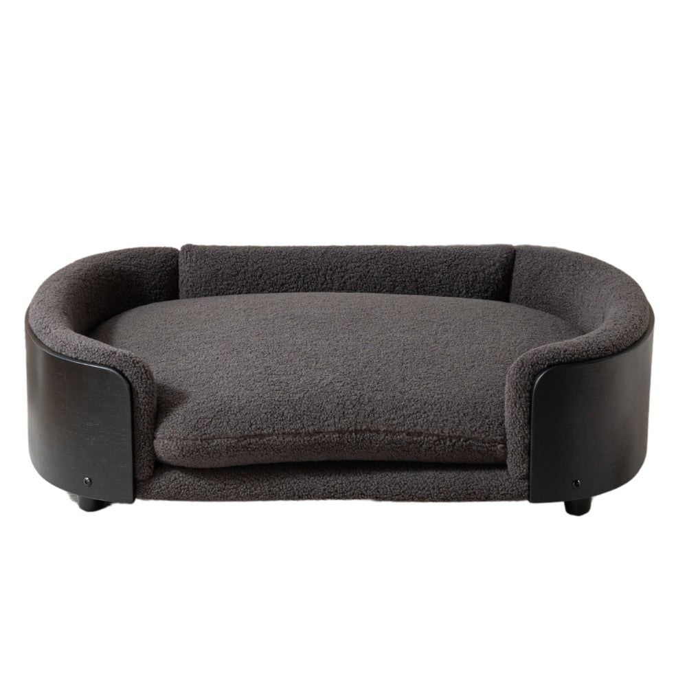 Dog Bed Solid Wood Legs Cashmere Cushion Large_0